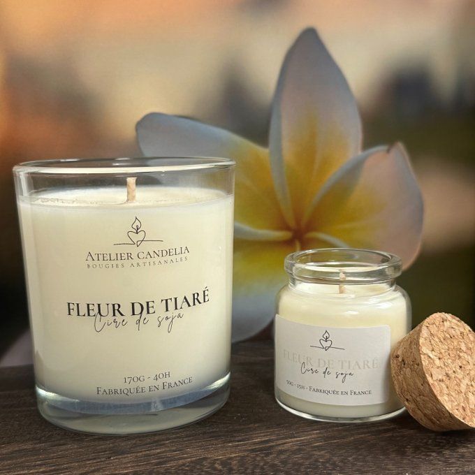 Bougie Parfumée - Fleur de Tiaré 