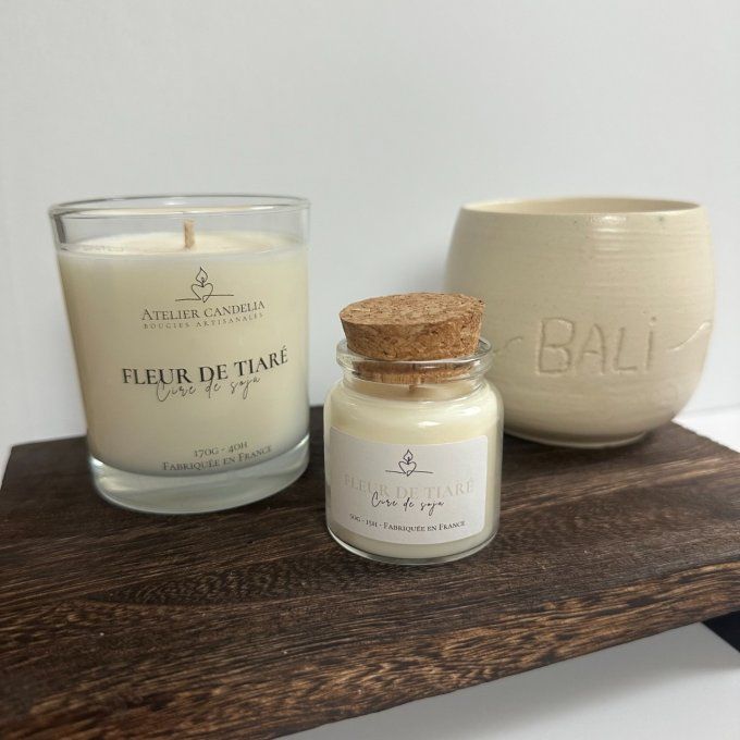 Bougie Parfumée - Fleur de Tiaré 