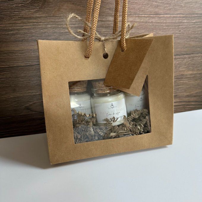 Coffret de 3 bougies - 50g 