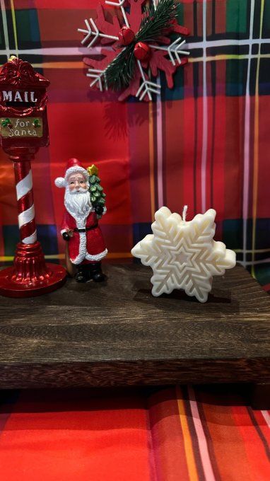 Bougie moulée Flocon